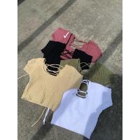 ราคา ROPE TOP เสื้อครอปไหมพรหมร้อยเชือกโชว์หลัง พร้อมส่ง (15768112832)