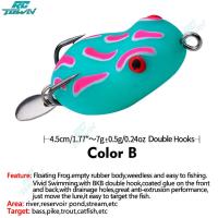 ราคา 2024 เหยื่อตกปลากบ Kail Kodok สีฟ้าร้องขนาดมินิเหยื่อล่อพื้นผิวเรียบเหยื่อลอยน้ำมินิพร้อมกระเป๋าสตรีทรงถัง (20761062273)