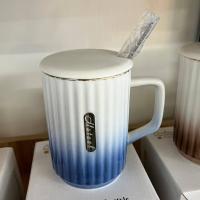 ราคา แก้วเซรามิค แก้วมีฝา แถมช้อน ใส่กาแฟ ใส่ชา ใส่เครื่องดื่ม เซรามิกเนื้อหนา คุณภาพดี ราคาถูก เข้าไมโครเวฟได้ (18865413470)