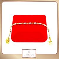 ราคา สร้อยข้อมือ สร้อยข้อมือสองกษัตริย์ ห้อยถุงทอง น้ำหนัก 1บาท มีความยาวให้เลือก วัสดุชุบด้วยเศษทอง เน้นมาตรฐานความเหมือนของจริง (1385718606)