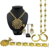 ราคา Vintage Jewelry ชุดเครื่องประดับไทย สร้อยคอ ต่างหูคลิป เข็มขัดหัวเข็มขัด สร้อยสังวาลย์ (21139120125)