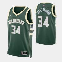 ราคา 2022 23 New Original NBA Milwaukee Bucks 34 Giannis Antetokounmpo Jersey (19776075842)