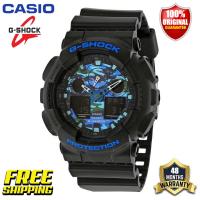 ราคา เดิม G Shock ผู้ชายกีฬานาฬิกา GA100 LED แสดงเวลาคู่ 200M กันน้ำเวลาโลก G Shock ผู้ชายกีฬานาฬิกาข้อมือที่มีการรับประกันอย่างเป็นทางการ 4 ปี GA 100CB 1A (20437177646)