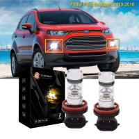 ราคา สำหรับ Ford Ecosport 2013 2014 2015 2016 2x ไฟ Led แบบสว่างไฟตัดหมอกหลอดไฟ H11 H9 H8สีขาว6000K ชุดโคมไฟ Beam อุปกรณ์เสริม (8294225893)