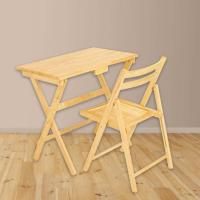 ราคา Asia ชุดโต๊ะอาหารไม้ยางพารา รุ่นT65 เก้าอี้ไม้ยางพารา พับได้ สีธรรมชาติ (240403556)