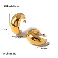 ราคา hot Trendy Stainless Steel Tarnish Proof 16K Gold Plated NecklaceEarring Womens Fashion Chubby Waterdrop Chunky Pendant Necklace (21128287434)