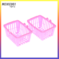 ราคา MEIKE001ของเล่นตะกร้าช็อปปิ้ง2ชิ้นโมเดลตะกร้าคล้องมือซื้อของในซูเปอร์มาร์เก็ตขนาดเล็ก (20907426357)