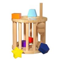 ราคา Wood Shape Sorter Toy Wooden Sensory Shape Sorter Cube Learning Toys Classic Toys For Color Recognition Matching And Sorting Montessori Toys For Ages 1 3 Kids generous (20368451081)