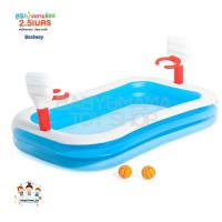 ราคา สระน้ำเด็ก สระน้ำคลายร้อน สระแป้นบาส ขนาด 254x168x102 cm 2 51 เมตร BESTWAY No 54122 A7 (14488415925)