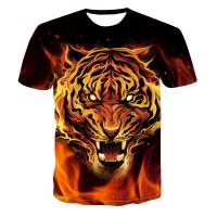 ราคา เสื้อยืดพิมพ์ลายหัวเสือของผู้ชายเสื้อทรงหลวมลำลองแขนสั้นพิมพ์ลายสัตว์แฟชั่นฤดูร้อนปี3D (10222165828)