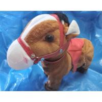 ราคา ม้าพยศใส่ถ่านน่ารัก เดินได้มีเสียงร้องและส่ายก้น walking plush horse toy (20413839154)