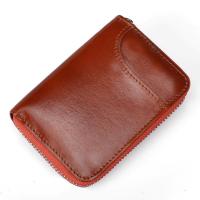 ราคา Vintage Purse Mens Wallet Waterproof Card Bag RFID Blocking Card Holder Card Bag Wallet (20209274551)
