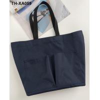 ราคา MUJI tote bag female handbag shoulder bag large capacity simple casual shopping bag canvas bag (19633451552)