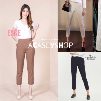 ราคา Acasey กางเกงขายาวผู้หญิง 8ส่วน ขาเต่อยาว ลายผ้าริ้ว ทรงเดฟ ซิปหน้า ตะขอเกี่ยวหน้า ไม่มีหู Trend Korea ไซส์ S XL (4118078471)