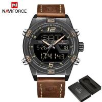 ราคา 2023 NAVIFORCE นาฬิกาควอตซ์กันน้ำสำหรับผู้ชาย Jam Tangan Sport ผู้ชายแฟชั่นหรูหรามีแบรนด์9128 (19168921224)