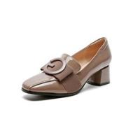 ราคา แบรนด์ Gc ระดับไฮเอนด์ รองเท้าหนัง ส้นหนา หัวสี่เหลี่ยม สไตล์อังกฤษสไตล์เรียบง่ายและหลากหลาย (17061198375)