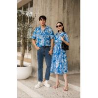 ราคา ชุดคู่ ลาย Dio R มี3สี ชุดออกงาน ชุดถ่ายพรี prewedding ชุดออกงาน ชุดไปทะเล ชุดคู่รัก เสื้อเชิ้ต งานป้าย ชุดคู่รัก vsm 3061 (18868691498)