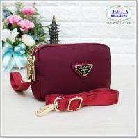 ราคา กระเป๋าสะพายสายยาว ใบเล็ก มี 2 สาย รุ่น PD 4026 ยี่ห้อ CHALITA มีเก็บปลายทาง กระเป๋าสะพายข้าง (18717044639)