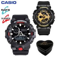 ราคา เดิม G Shock GA700 BA110 ผู้ชายและผู้หญิงกีฬานาฬิกาคู่ตั้ง 200 เมตรกันน้ำกันกระแทกกีฬาคนรักกีฬานาฬิกาข้อมือรับประกัน 4 ปี BA 110 1A GA 700 1A (20443733593)