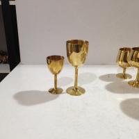 ราคา แก้วไวน์ทองเหลือง สูง 7 นิ้ว (9182319229)