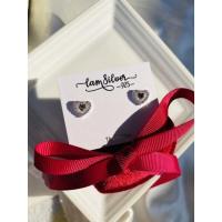 ราคา lam silver925 ต่างหูเงินแท้ชุบทองคำขาวรูปหัวใจฝังเพชรCzรอบ No 03 (17698340468)