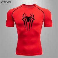 ราคา เสื้อยืดรัดกล้ามเนื้อ1ตัวสำหรับผู้ชายเสื้อยืดฟิตเนสโยคะเสื้อวิ่งรัดรูปมวย MMA สำหรับผู้ชายเสื้อยืดรัดรูปกีฬาวิ่ง Gmy (19717331102)