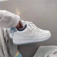ราคา Ulzzang Air Force รองเท้าผ้าใบสตรีทรองเท้าสนีกเกอร์สีขาวสตรีทยอดนิยมสไตล์นักศึกษาอินสตาแกรมปี KYS667 (13336960838)