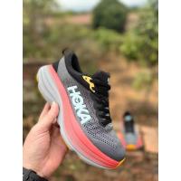 ราคา Hoka One One Bondi 8รองเท้าวิ่งกีฬา2023ใหม่ของแท้สีเทาสีดำสีแดง (20956750346)