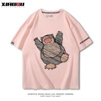 ราคา Fashion เสื้อยืดแขนสั้น ผ้าฝ้ายแท้ พิมพ์ลายโปเกม่อน ทรงหลวม แฟชั่นฤดูร้อน สําหรับผู้ชาย (19648663440)