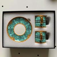 ราคา H New European Style 2Cups and 2Saucers Set Multi style Ceramic Coffee Cup and Saucer Set with Gift Box (19541859514)