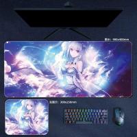 ราคา Anime Re Zero แผ่นรองเมาส์ขนาดใหญ่ Rem Emilia Ram Beatrice แผ่นรองเมาส์คอมพิวเตอร์แล็ปท็อป อุปกรณ์เกมคอมพิวเตอร์ แผ่นรองโต๊ะ (19109629230)