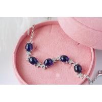 ราคา Rosenmarry สร้อยข้อมือพลอยไพลินแท้ ตัวเรือนเงินแท้ 925 จัดส่งฟรี RB058 พลอยแท้เสริมดวง ของขวัญ (20533733985)