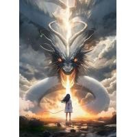 ราคา 2023 Japan Anime Girls and White Dragon Tiger Wolf Collection Poster Print Sakura Samurai Canvas Painting Wall Art Picture Home Decor (20167201668)
