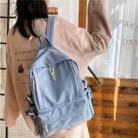 ราคา กระเป๋าเป้สะพายหลังความจุขนาดใหญ่ กระเป๋านักเรียน กระเป๋าเป้สะพายหลังเดินทางกลางแจ้งความจุขนาดใหญ่ กระเป๋าเดินทาง กระเป๋าคอมพิวเตอร์ธุรกิจ กระเป๋าเป้นักเรียนมัธยมปลายสไตล์เกาหลี กระเป๋านักเรียนสีทึบ (
