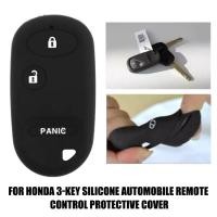 ราคา ที่ใส่อุปกรณ์ป้องกันปลอกกุญแจรีโมทรถยนต์อัจฉริยะซิลิโคน3ปุ่มสีดำสำหรับ Honda Civic Element นักบินข้อมูลเชิงลึก Accord CRV 2001 2005 (20861958774)