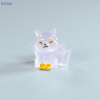 ราคา Lowest price SUTAI สุนัขจิ้งจอกสาวเก้าหางเรซินเรืองแสงในที่มืดของตกแต่งขนาดเล็กสำหรับสวนตุ๊กตาอุปกรณ์เสริมแบบทำมือ (19887660637)