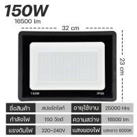 ราคา LEDสปอตไลท์ Spotlight LED 100W 150W 200W ไฟสว่าง 220V IP66 แสงขาว โลมา (21200761031)