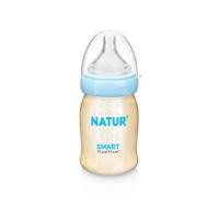 ราคา Natur Smart FlexiFlow PES ขวดนมเนเจอร์ คอกว้างสีชา 5oz 1 ขวด พร้อมจุกไซร์ S (20507961573)