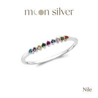 ราคา แหวนนพเก้า เงินแท้ รุ่น Nile อัญมณีนพเก้า แหวนมินิมอล (20239791030)