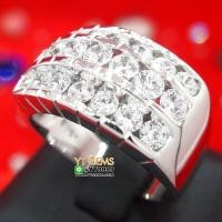 ราคา แหวนเพชร แหวนเงินแท้ ชุบทองคำขาว เพชร Swiss YTG 10428 (17508047349)
