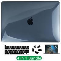 ราคา 4in1เคสผิวด้านไม่มีลายนิ้วมือสำหรับ 2022 Macbook 2023 Air 15 A2941 Air 13 6 M2 A2681 Pro 2023 14นิ้ว MA2779 M3 Air 2020 13เคสป้องกันบางเฉียบ Retina 13 2017 Air A1466 A1369ฟรีที่ครอบคีย์ (15978900707)