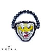 ราคา Leila Amulets พญาเสือโคร่ง ห่วงข้าง พร้อมกำไลหินฟรีตามรูป (8766663640)
