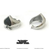 ราคา แหวนโพดำ แหวนไพ่ โพดำ สแตนเลสแท้ stainless 316l แหวนผู้ชาย แหวนแฟชั่น แหวนเท่ๆ แหวนสแตนเลส แหวน ring แหวนเลส allacc (7850389668)