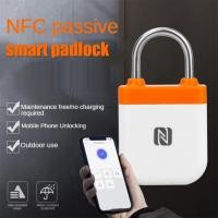 ราคา NPC Smart Padlock Bluetooth compatible Smart Luggag Lock Mobile Phone NFC Reverse Power Supply Keyless Card Door Padlock (13554126961)