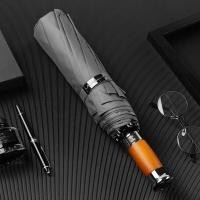 ราคา Xiaomi Fully Automatic Umbrella Windproof 10K Wooden Handle Folding Large Umbrella Men Business 1 2 Meters Golf Umbrellas Rain (13469130280)