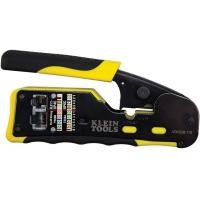 ราคา Klein Tools VDV226 110 Ratcheting Modular Cable Crimper Wire Stripper Wire Cutter for RJ11 RJ12 Standard and RJ45 Pass Thru Connectors (20703207947)
