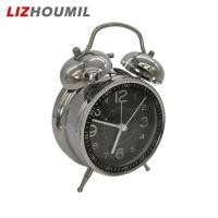 ราคา LIZHOUMIL นาฬิกาโต๊ะขาทรงระฆังแฝดนาฬิกาปลุกตั้งโต๊ะนาฬิกาเงียบนอนนอนนอนติ๊กพร้อมไฟสำหรับตกแต่งสำนักงานห้องนอน (20615552956)