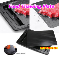 ราคา Fast Defrosting Tray with Cleaner Meat Defrost Food Thawing Plate Board Kitchen Tool (20516482043)