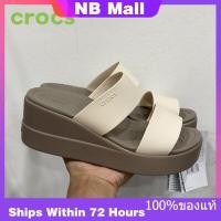 ราคา ของแท้พิเศษ CROCS Brooklyn LiteRide Womens Sports Sandals Slippers Flip Flops รองเท้าส้นสูงผู้หญิง รองเท้าผ้าใบ รองเท้าแตะ The Same Style In The Store The Same Style In The Store (20448843682)