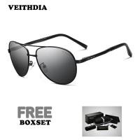 ราคา VEITHDIA Aviator Polarized แว่นตากันแดดผู้ชาย แว่นตา 209 (10711434024)